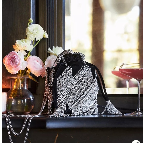 Anthropologie disco fringe purse new without tags